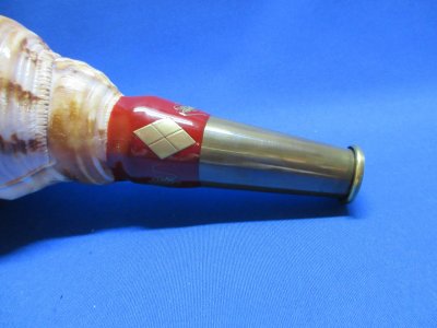 法螺貝 約39㎝ 木製歌口 赤紐付　新品　 MH-414 法螺貝 約39㎝ 木製歌口,赤紐付 新品 MH-429 法螺貝 約39㎝